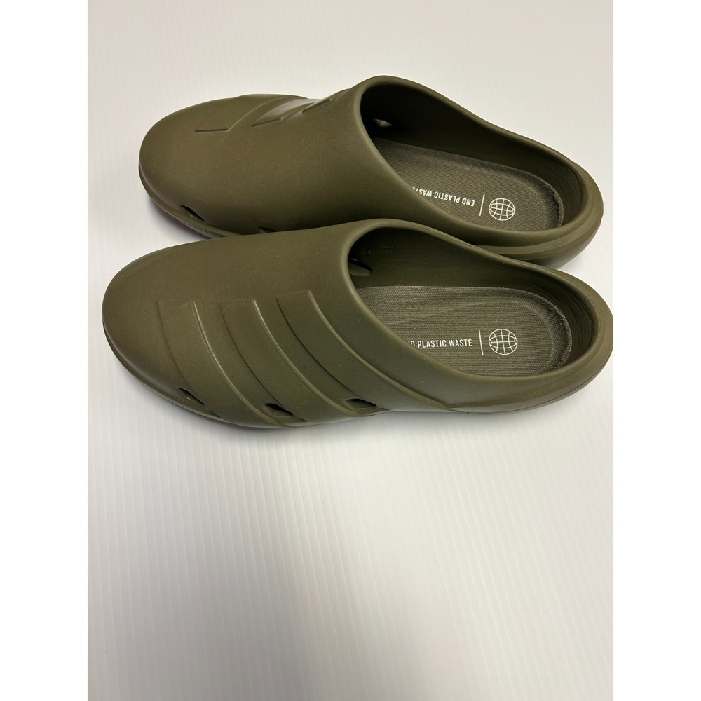 Adidas Adicane Clog Sandals Men 10 OliveGreen Slip On Lightweight Comfort Slides - Picture 5 of 12